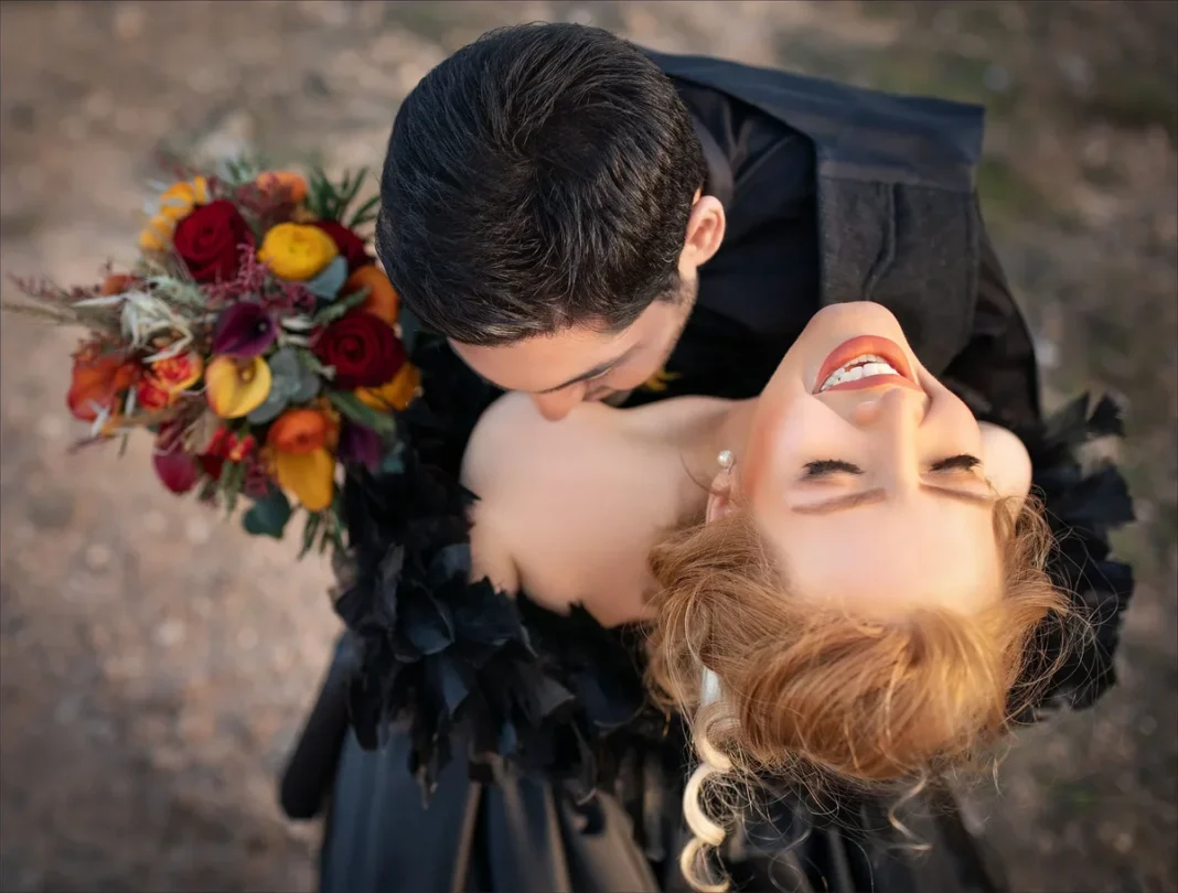 robe de mariée couleur noire
