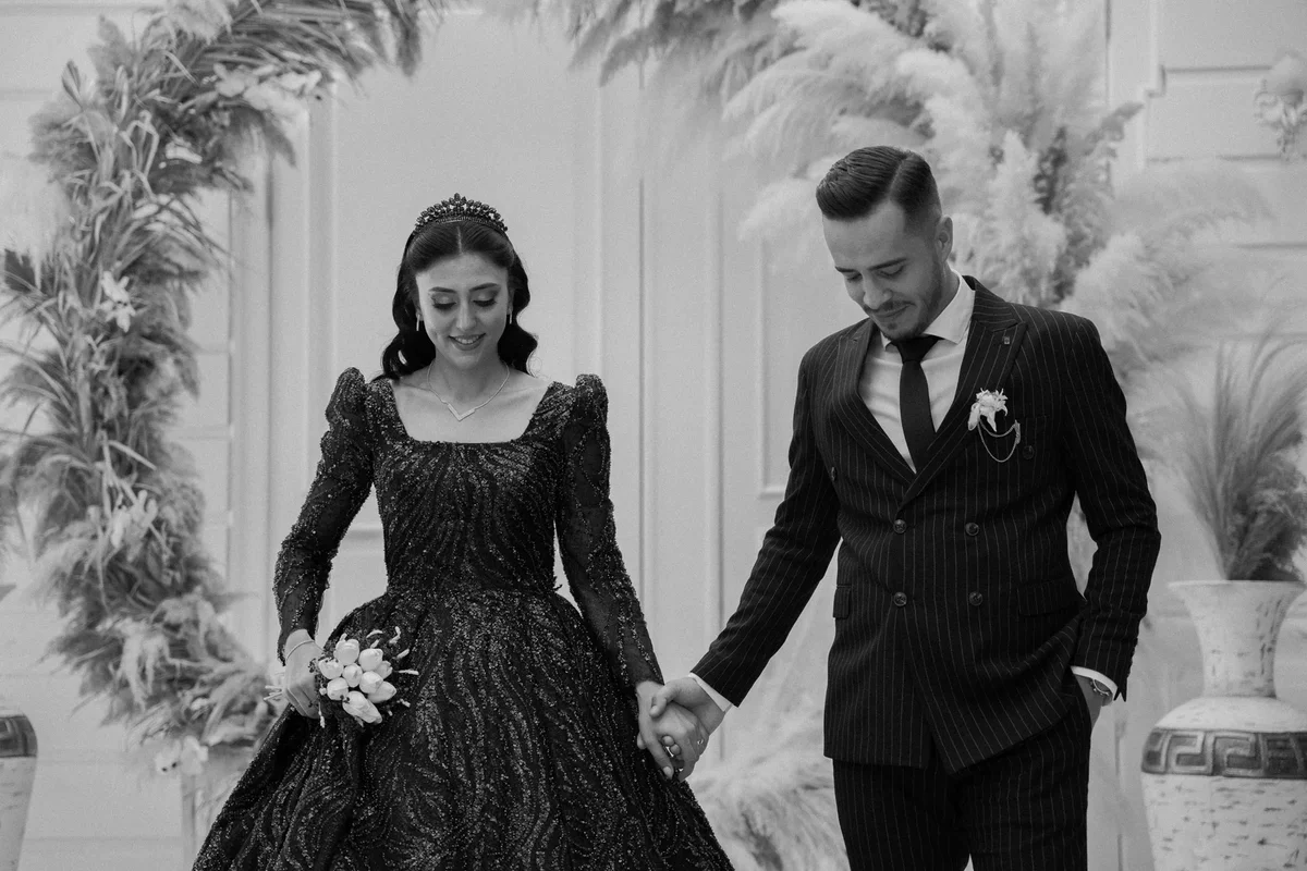 robe de mariée couleur noire